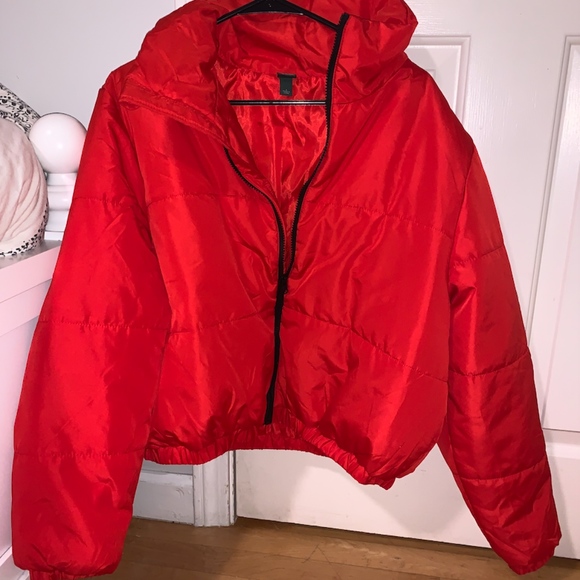 Red Puffer Jacket - Picture 2 of 3